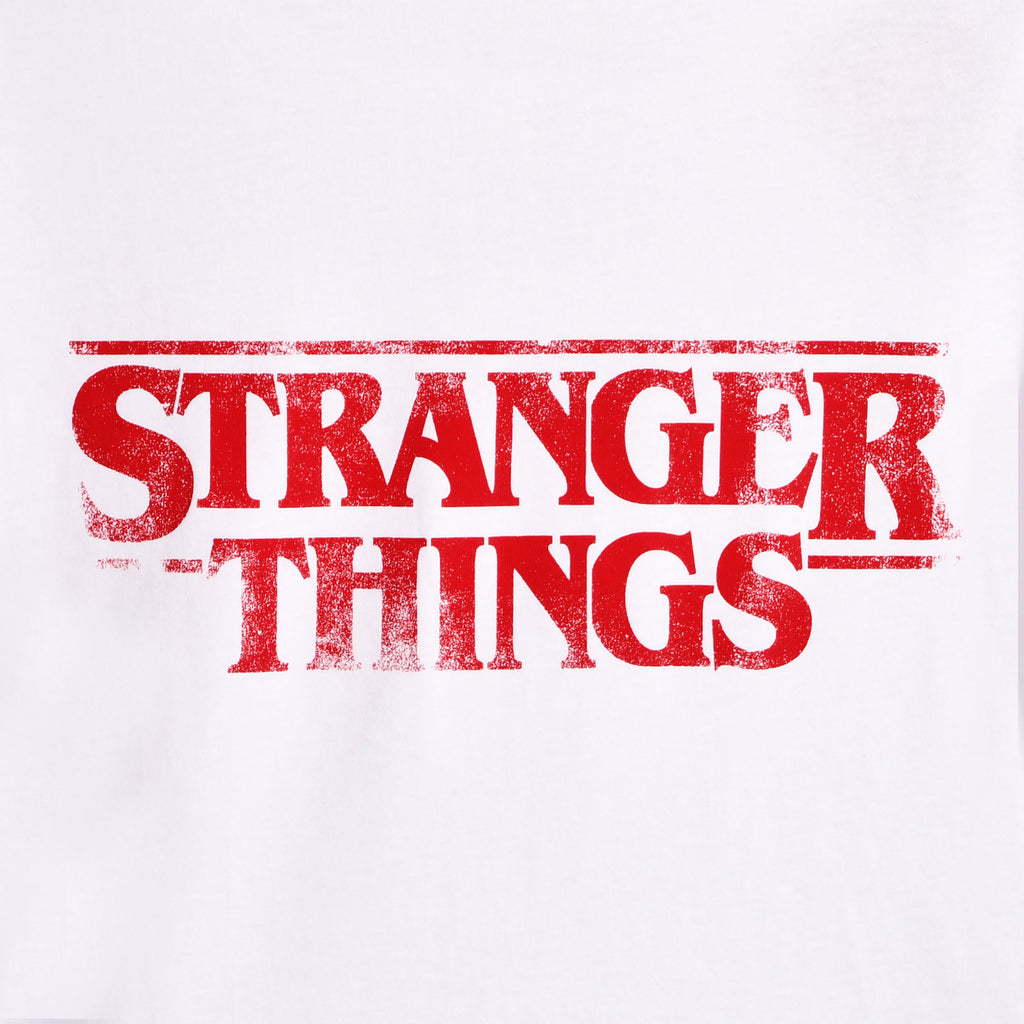 Product image Stranger Things - Distressed Logo Crop Top white