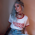 Product image Stranger Things - Distressed Logo Crop Top white