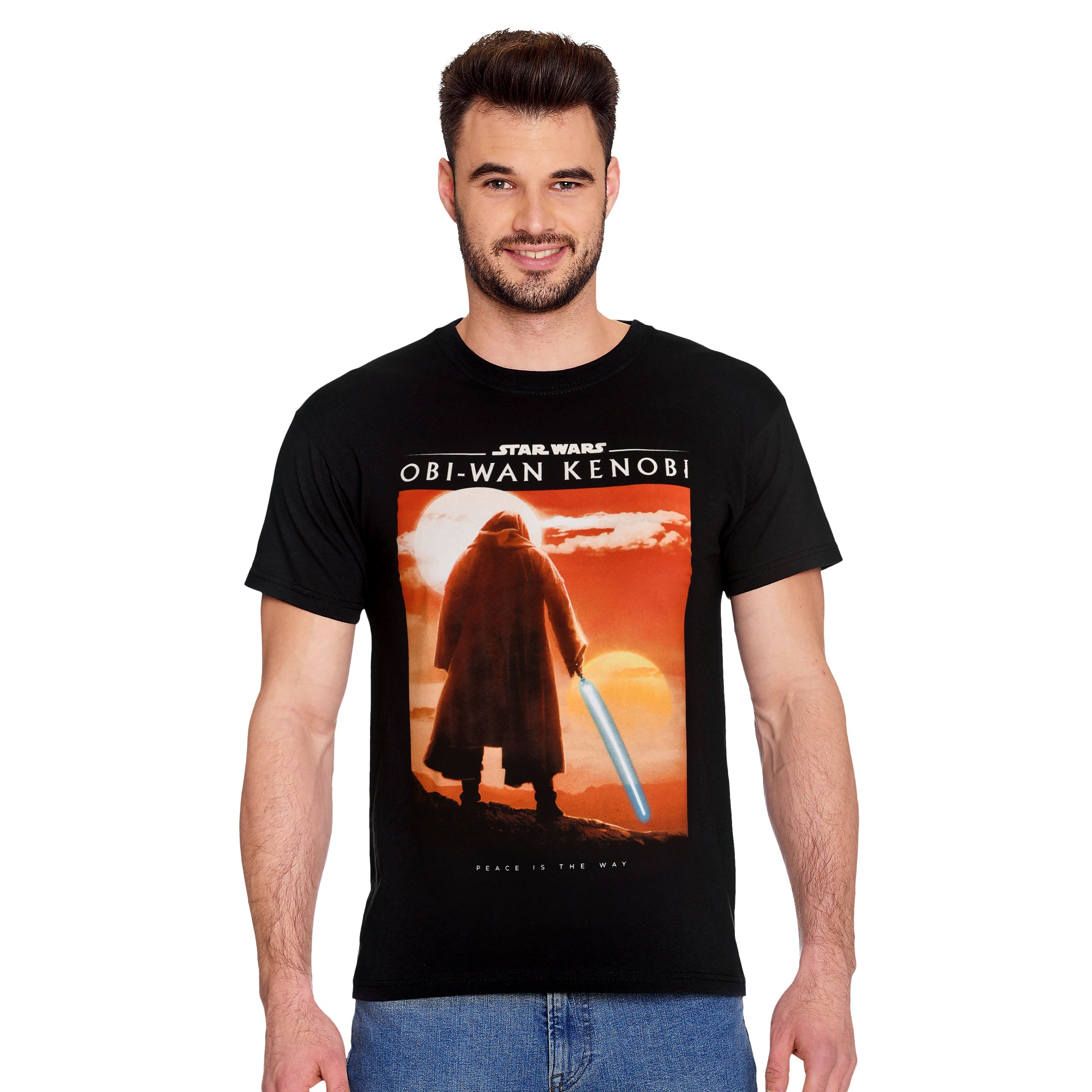 Product image Star Wars - Obi-Wan Peace Is The Way Poster T-Shirt black