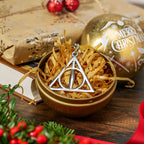 Product image Harry Potter - Christmas ball with Deathly Hallows keychain