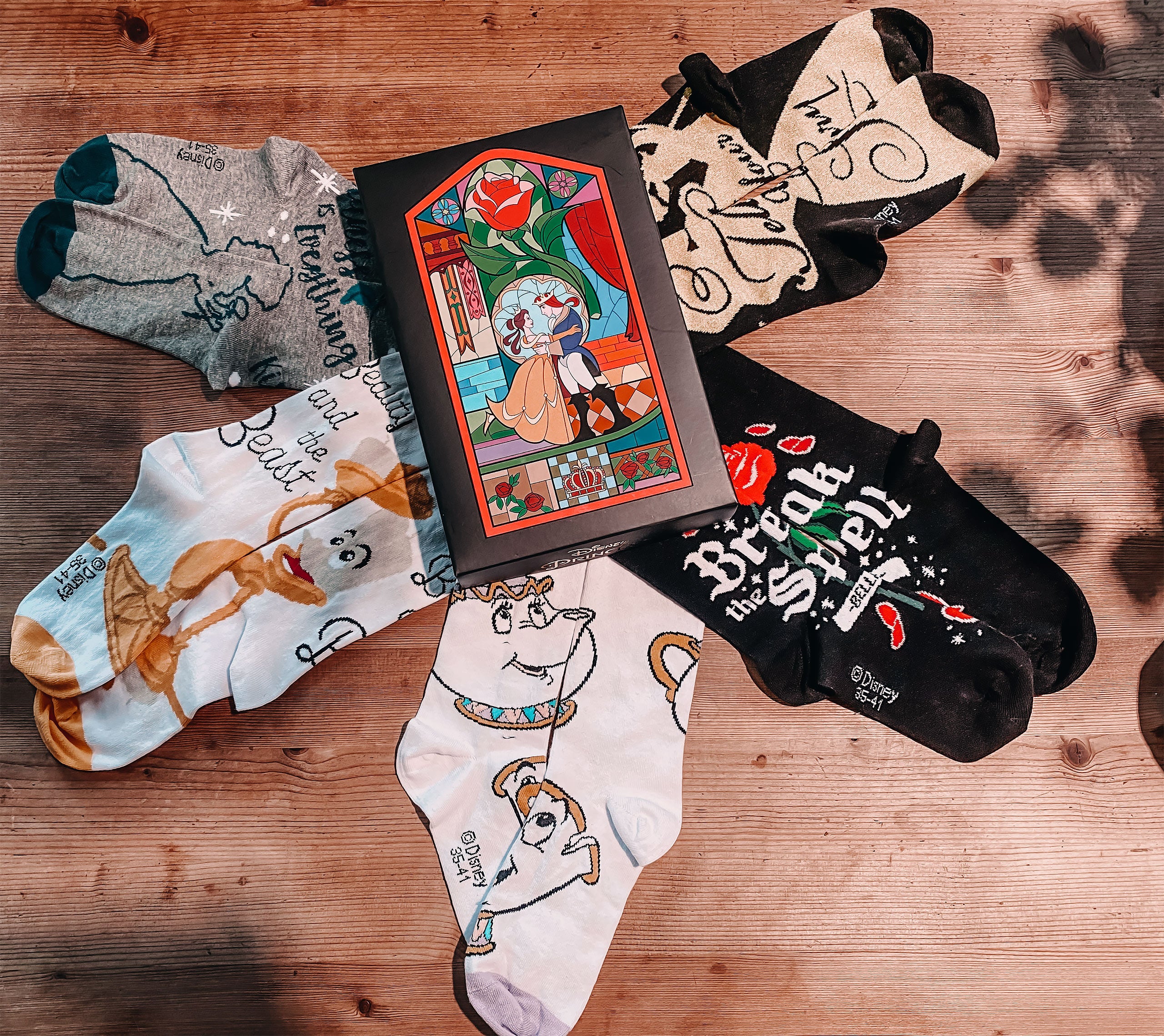 Product image Beauty and the Beast Socks 5-piece set
