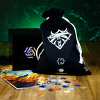 Product image Witcher - Geralt vs. Griffin Puzzle with Logo Fabric Bag