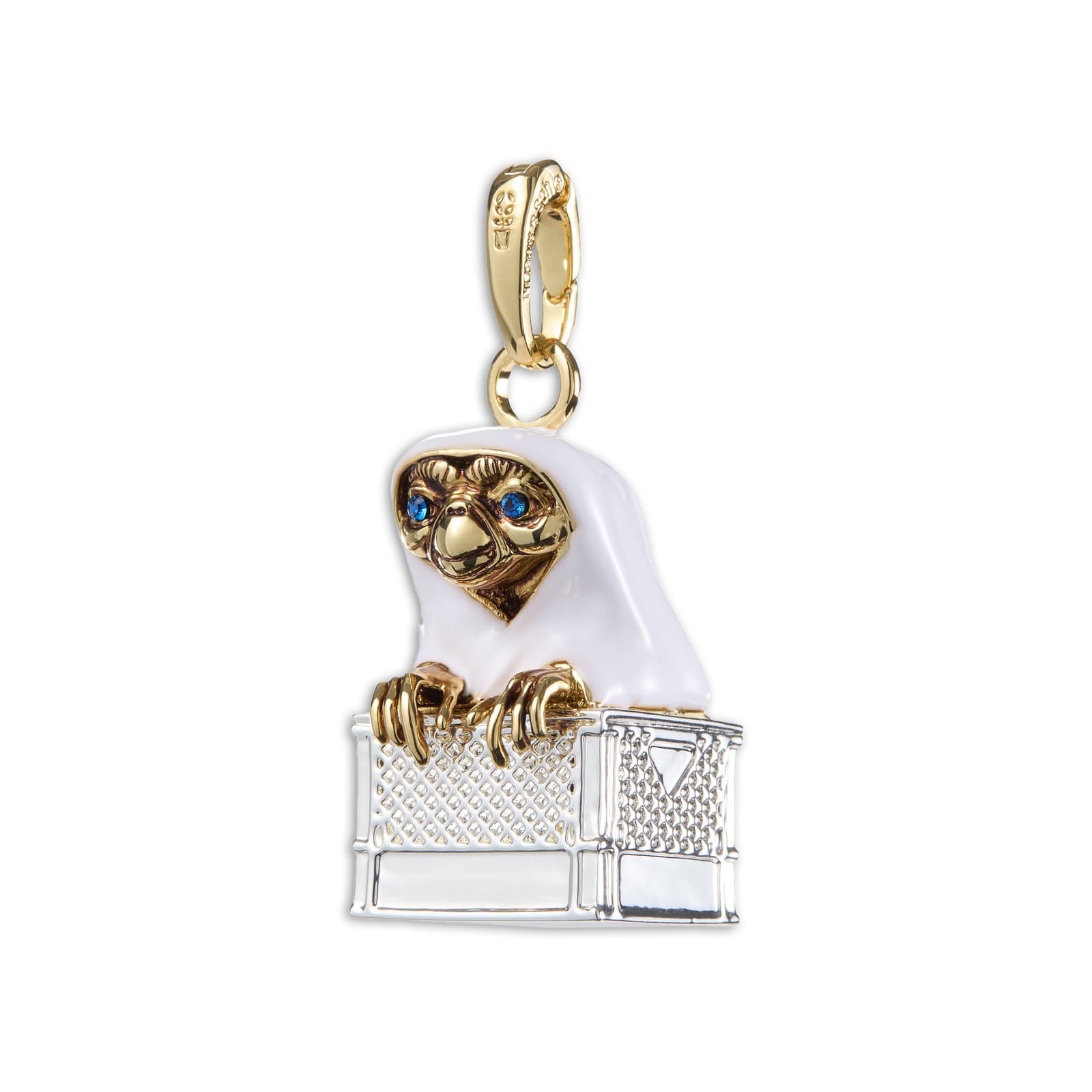 Product image E.T. in bicycle basket charm pendant