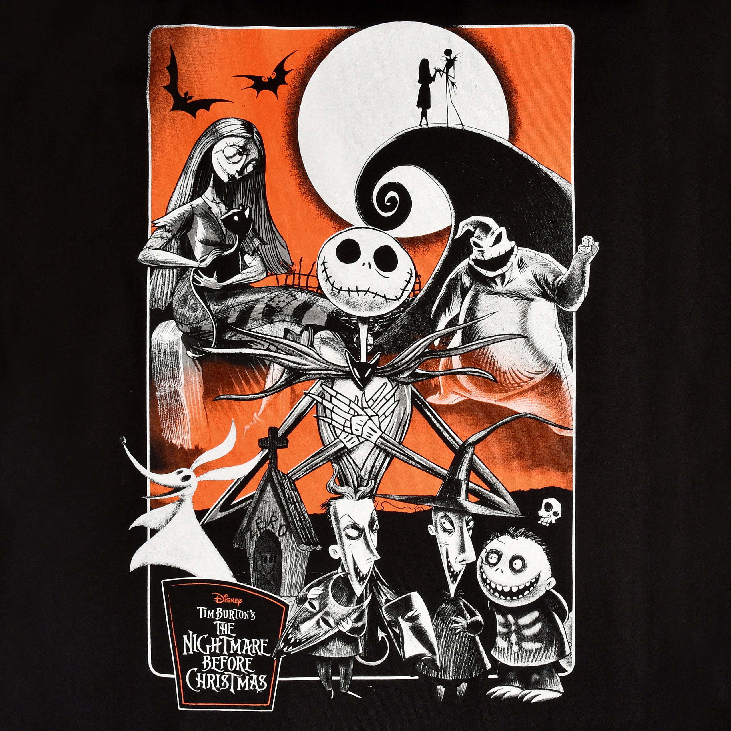 Product image Nightmare Before Christmas - Orange Moon T-Shirt black