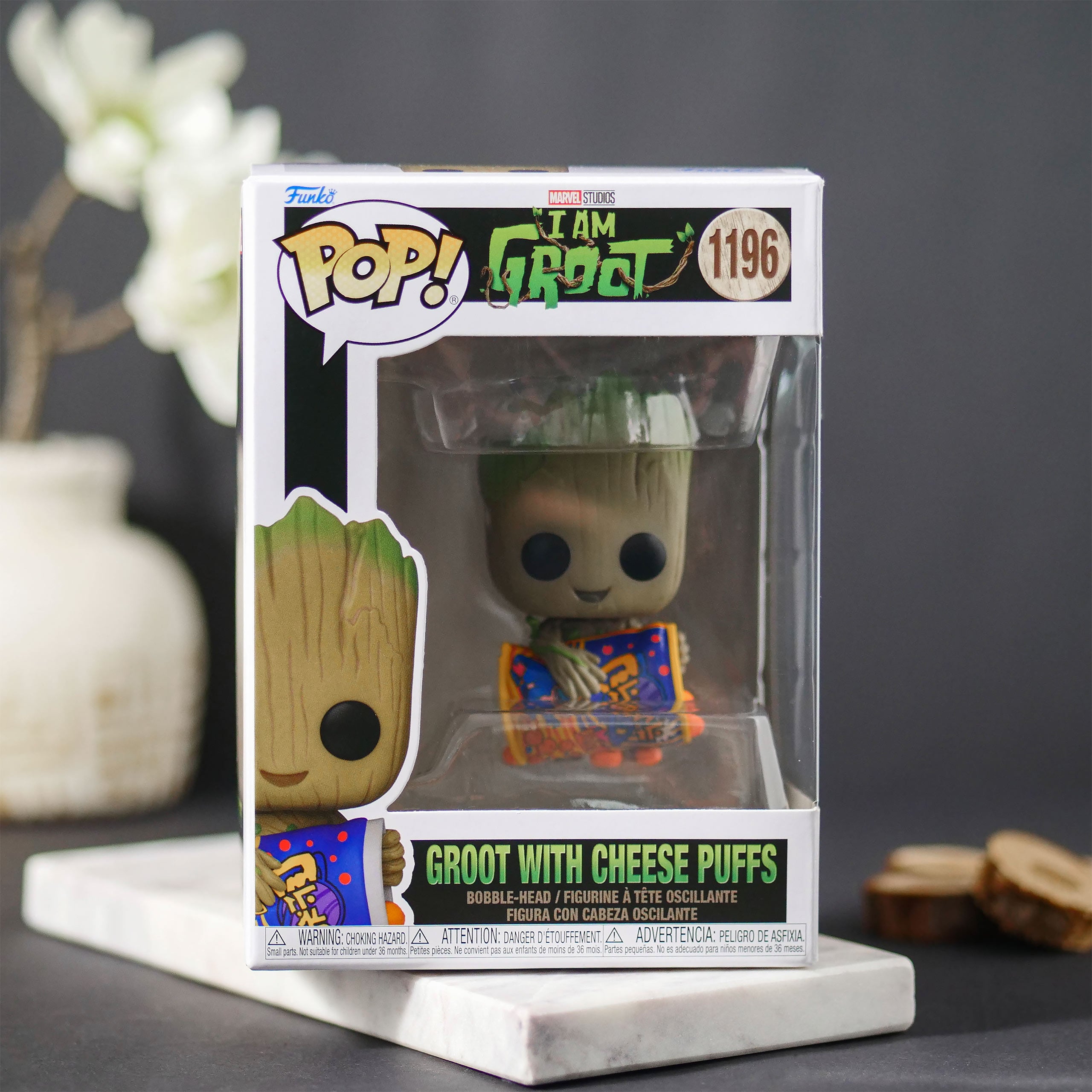 Product image I Am Groot - Groot with cheese balls Funko Pop bobblehead figure