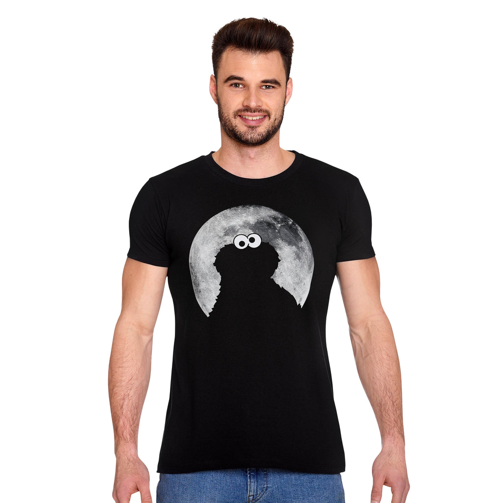 Product image Sesame Street - Cookie Monster Moonnight T-Shirt Black