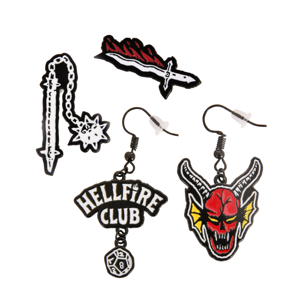 Product image Stranger Things - Hellfire Club Earrings 3-piece Set