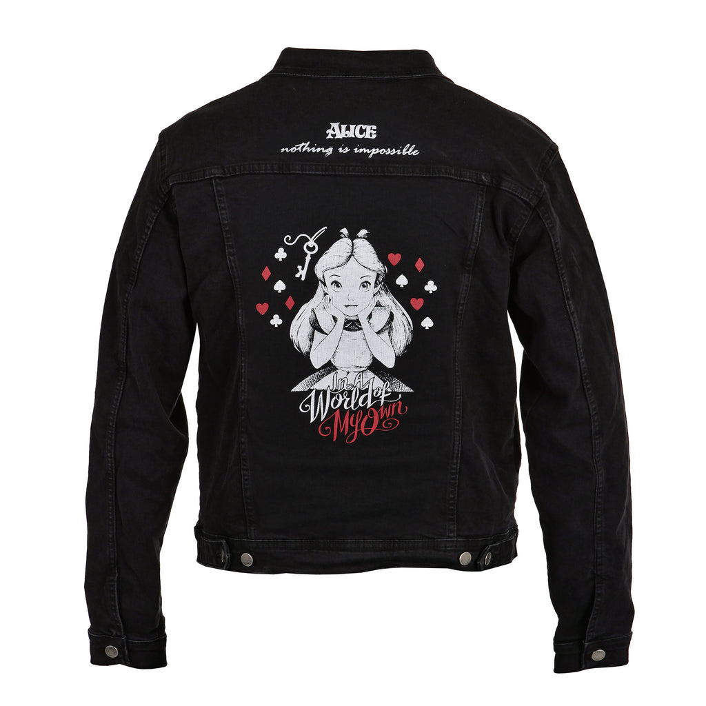 Product image Alice in Wonderland - World Of My Own Denim Jacket Ladies Black