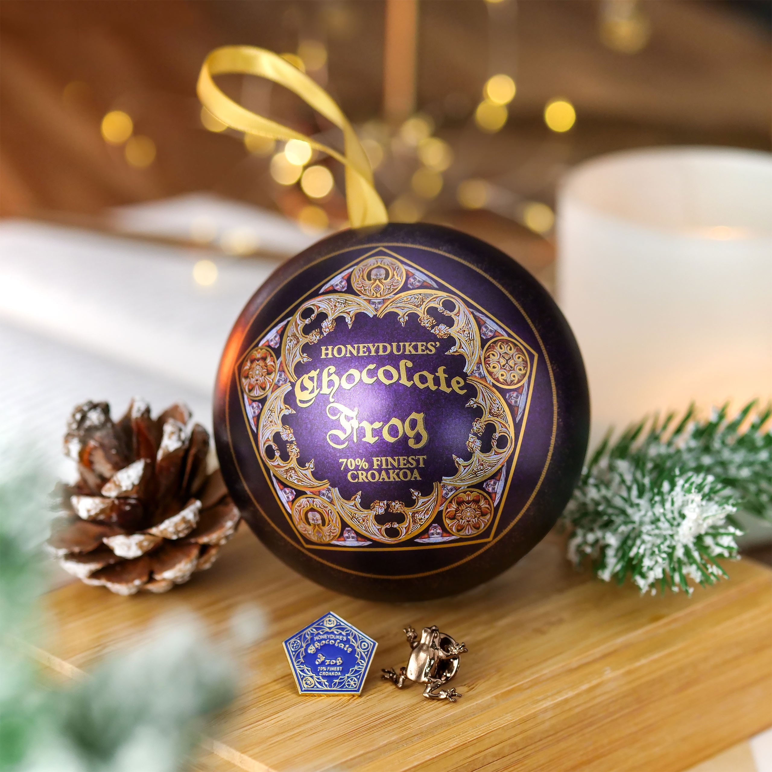 Product image Harry Potter - Chocolate Frog Christmas Ball with Pins