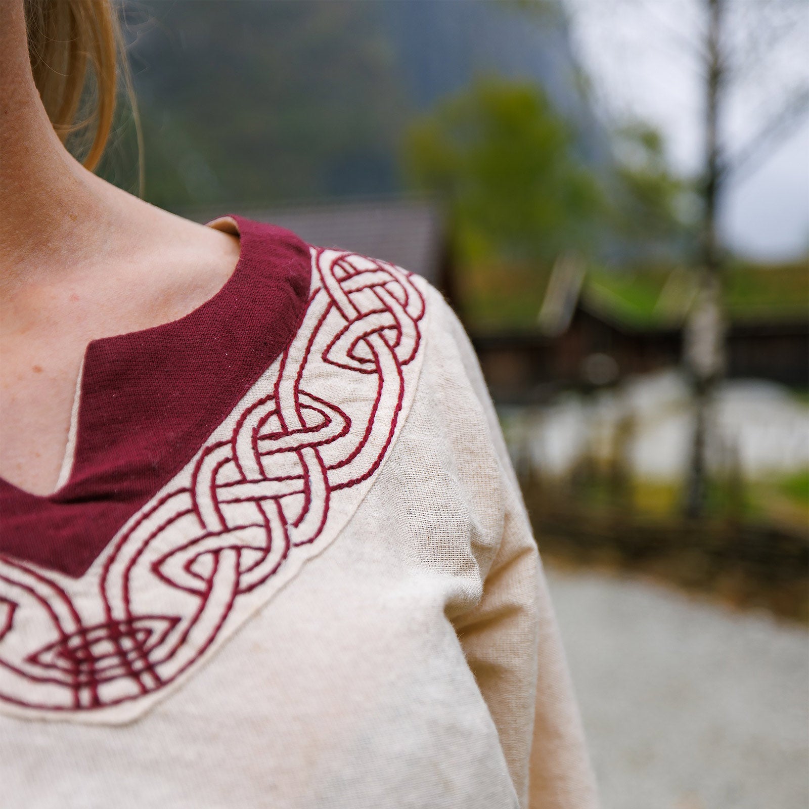 Product image Viking dress Lagertha beige-red