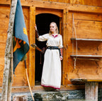 Product image Viking dress Lagertha beige-red