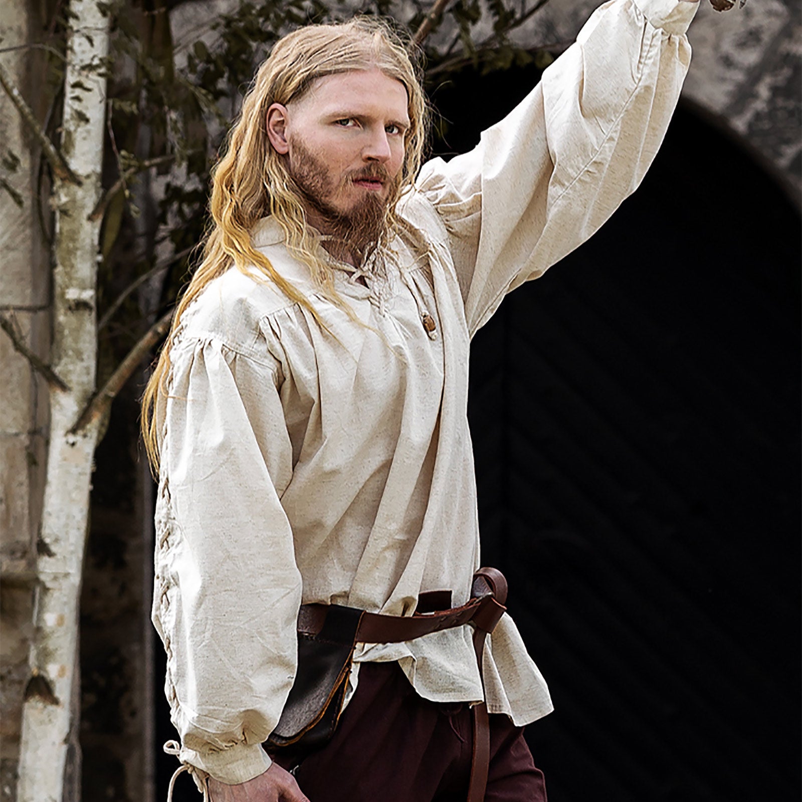 Product image Medieval Lace-Up Shirt Julius beige