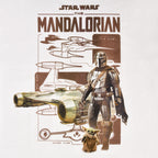 Product image Grogu and Mandalorian T-Shirt white - Star Wars The Mandalorian