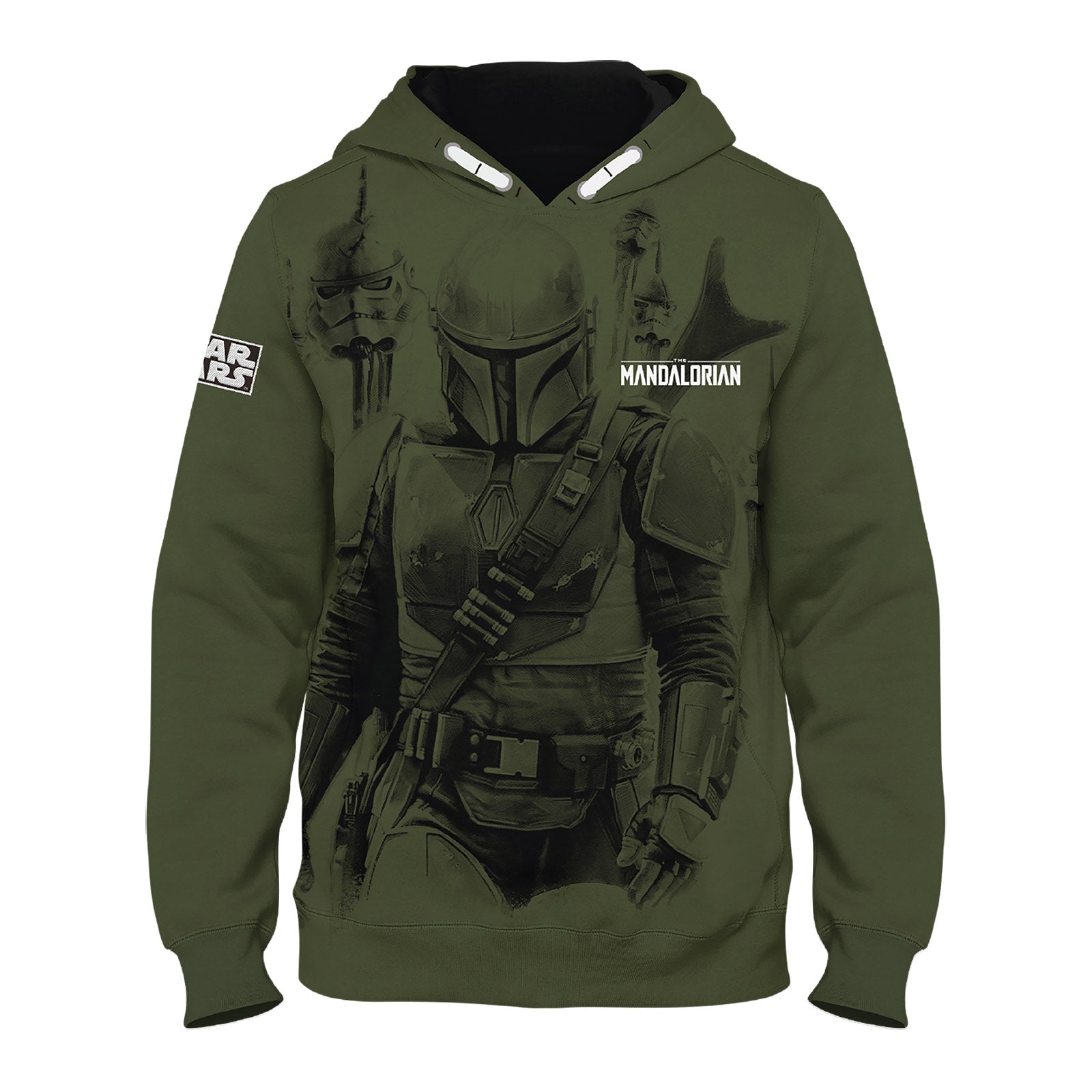 Product image Mando Hoodie Kids Green - Star Wars The Mandalorian