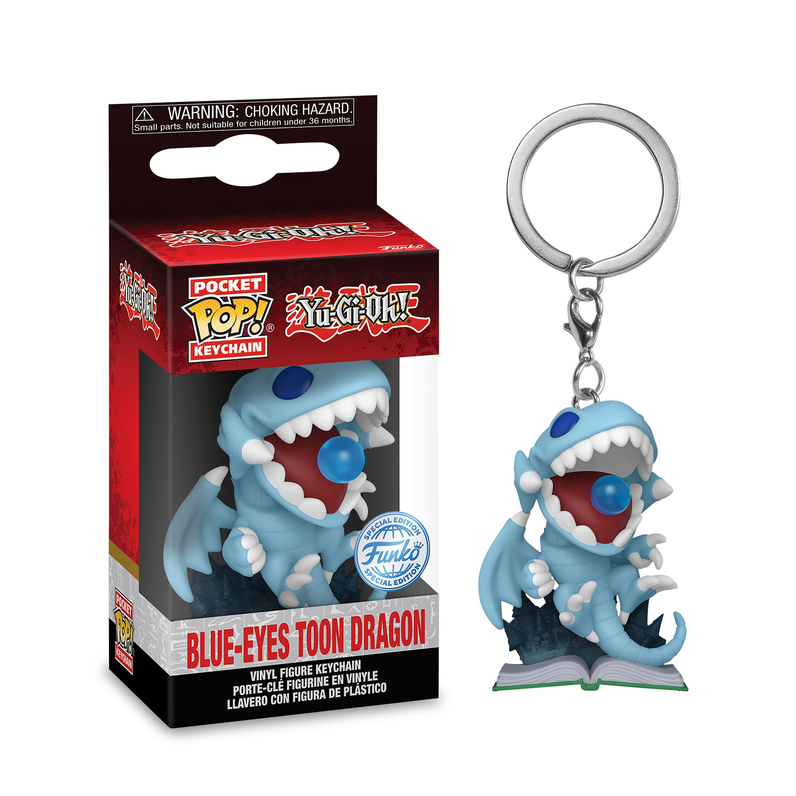 Product image Yu-Gi-Oh! - Blue-Eyes Toon Dragon Funko Pop Keychain