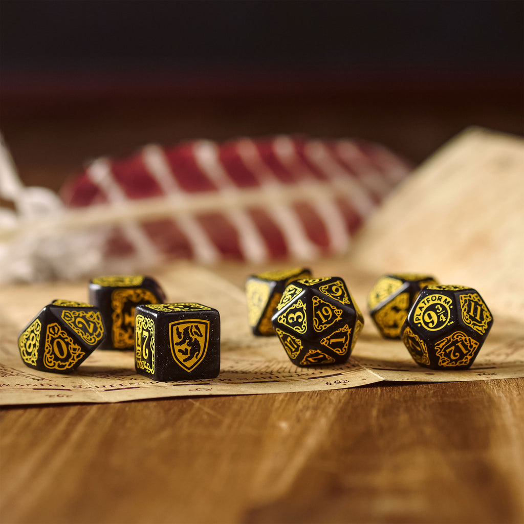 Product image Harry Potter - Hufflepuff RPG Dice Set 7pc Black