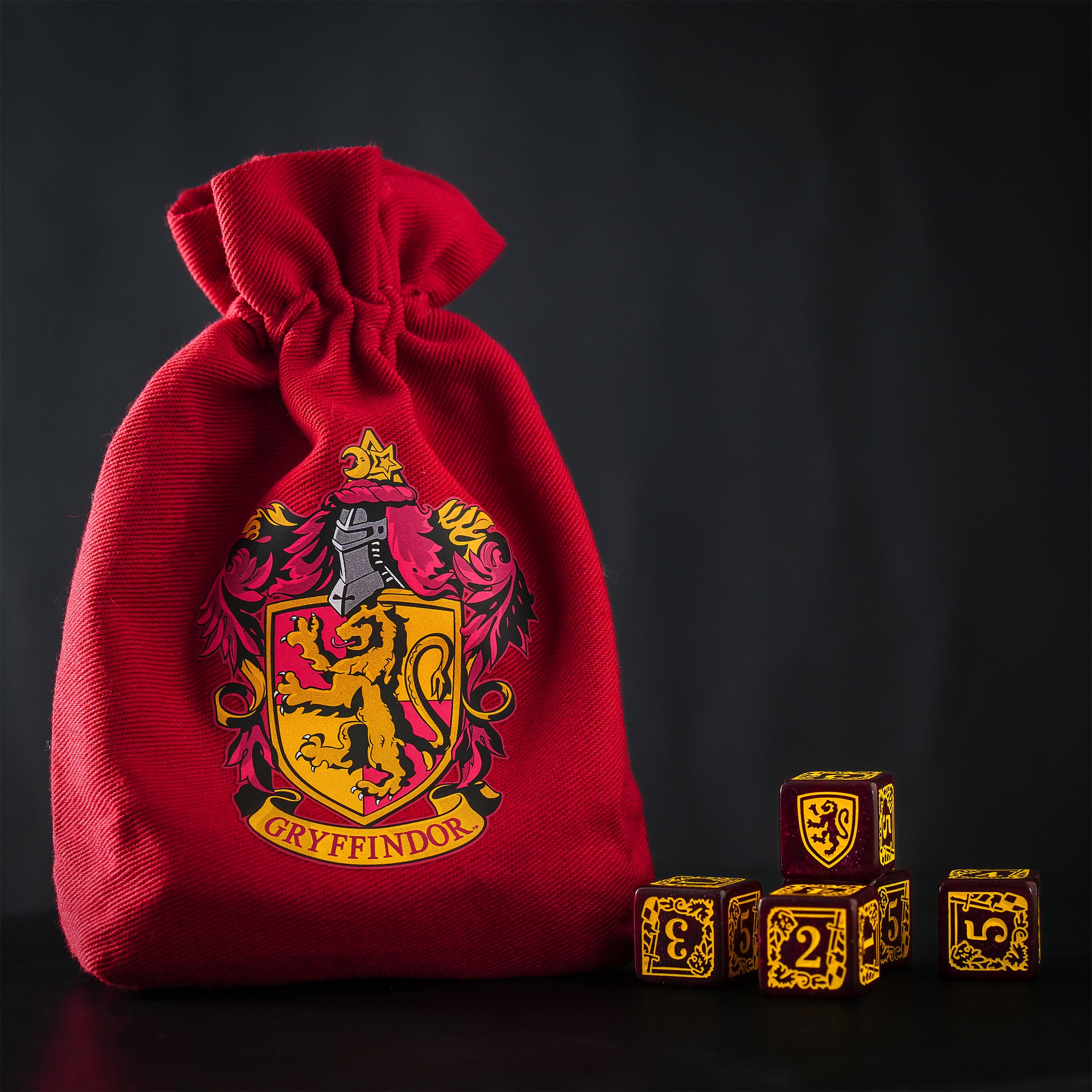 Product image Harry Potter - Gryffindor RPG Dice Set 5pcs with Dice Bag Red