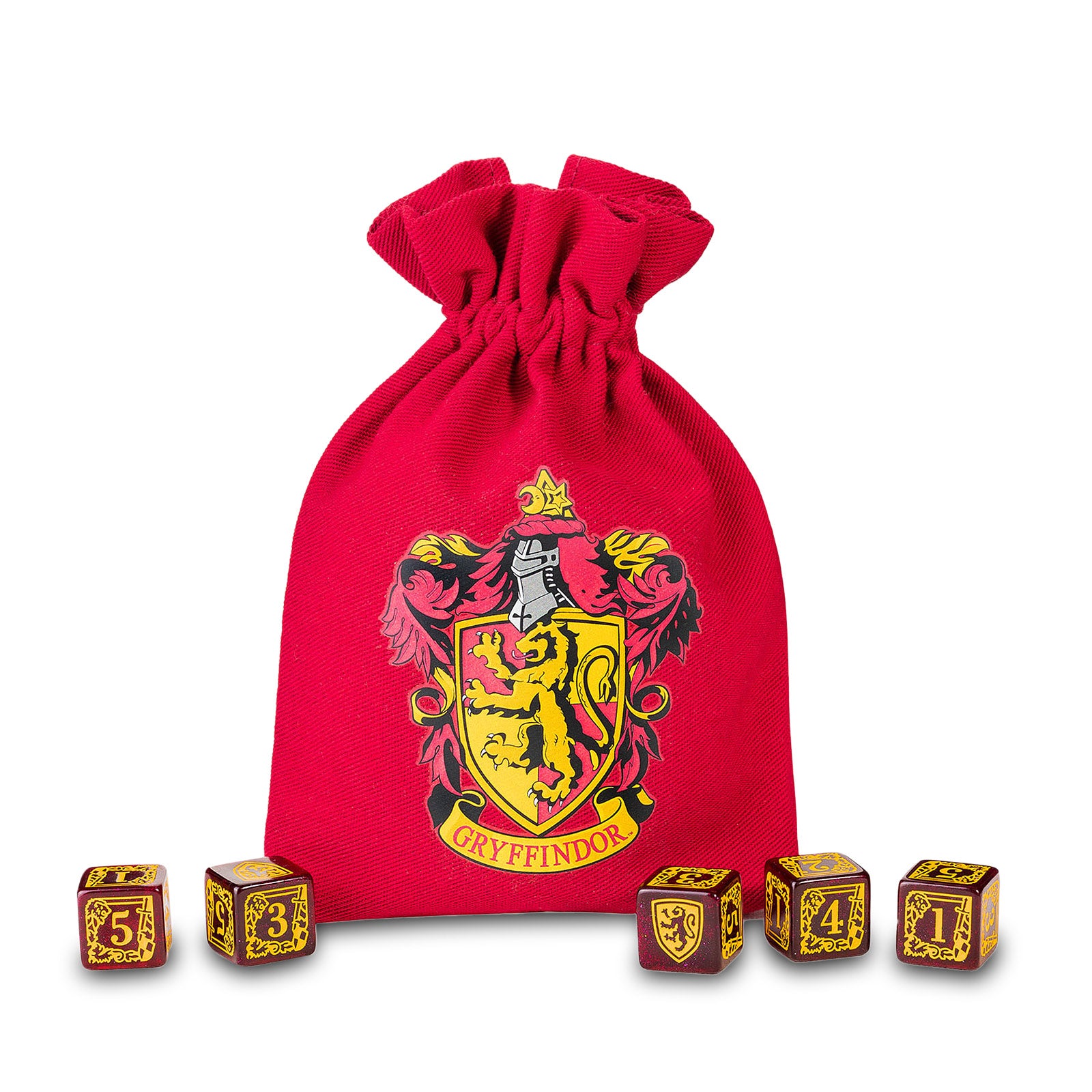 Product image Harry Potter - Gryffindor RPG Dice Set 5pcs with Dice Bag Red