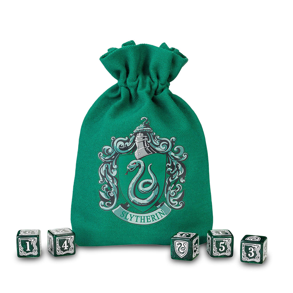 Product image Harry Potter - Slytherin RPG Dice Set 5pcs with Dice Bag Green
