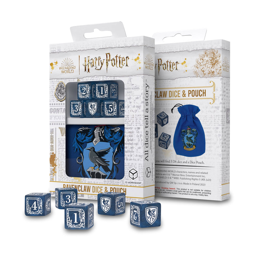 Product image Harry Potter - Ravenclaw RPG Dice Set 5pcs with Dice Bag Blue