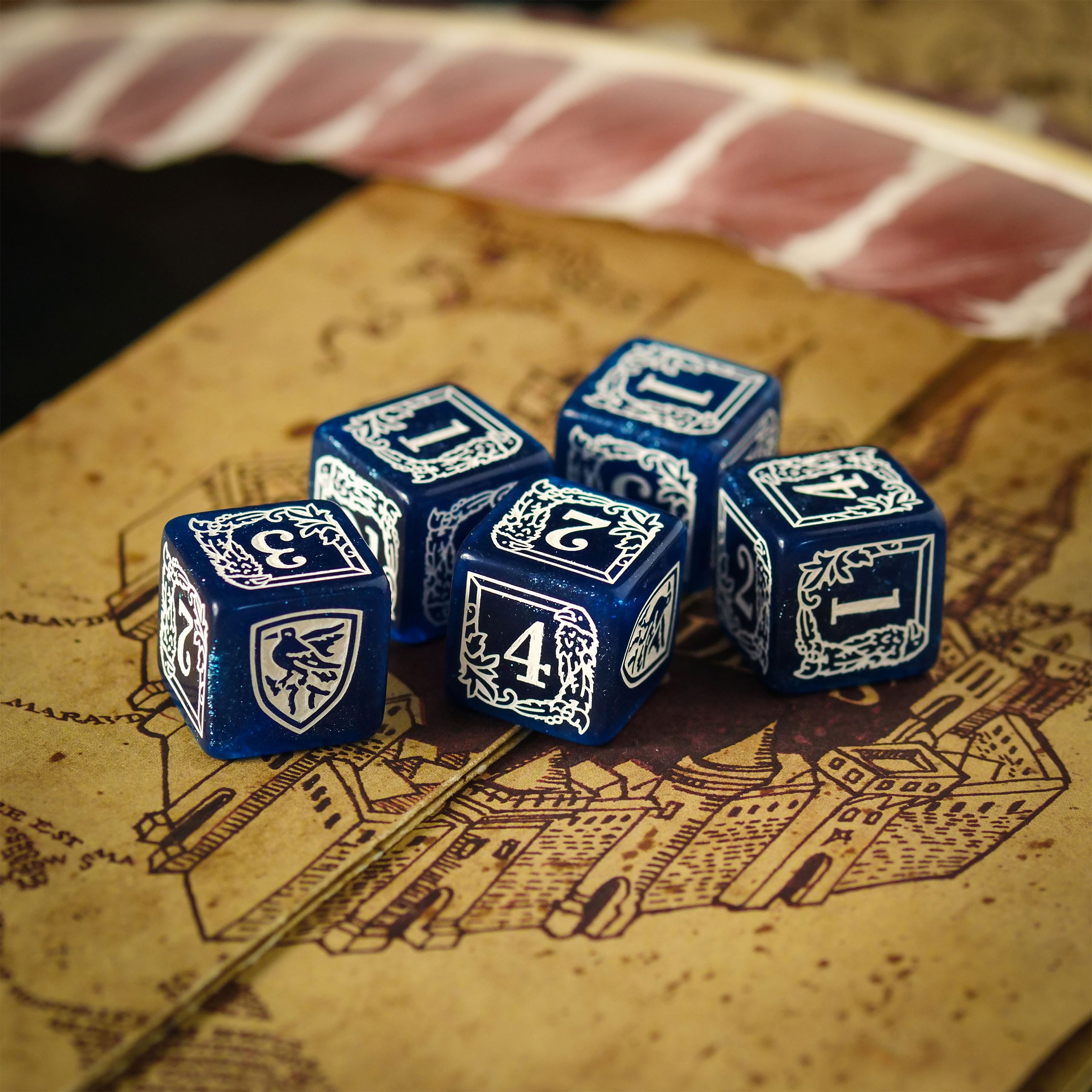 Product image Harry Potter - Ravenclaw RPG Dice Set 5pcs with Dice Bag Blue