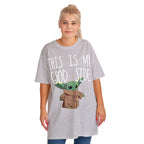 Product image Grogu Good Side Oversize T-Shirt White - Star Wars The Mandalorian