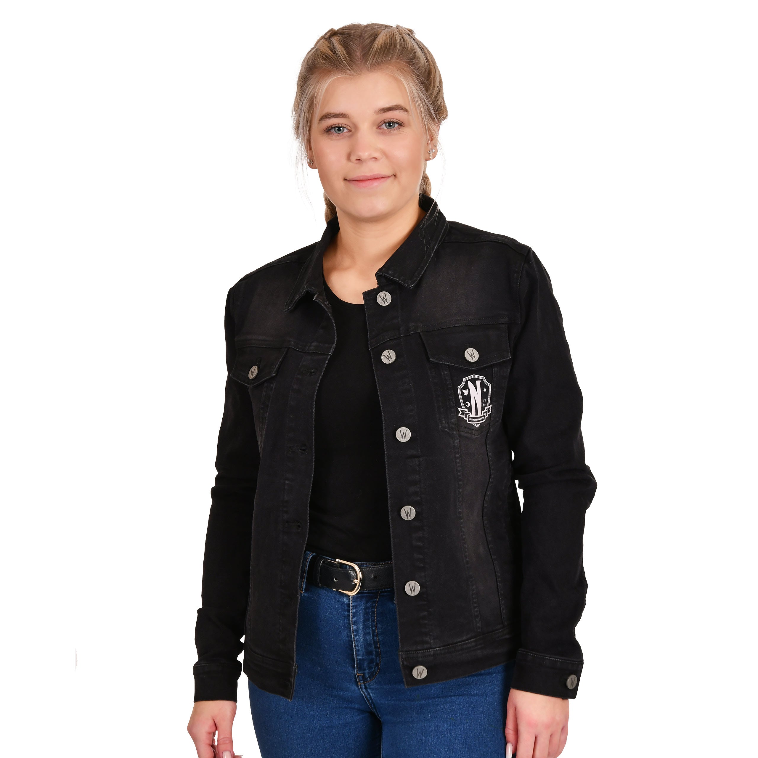 Product image Wednesday - Nevermore Academy Jeans Jacket Black