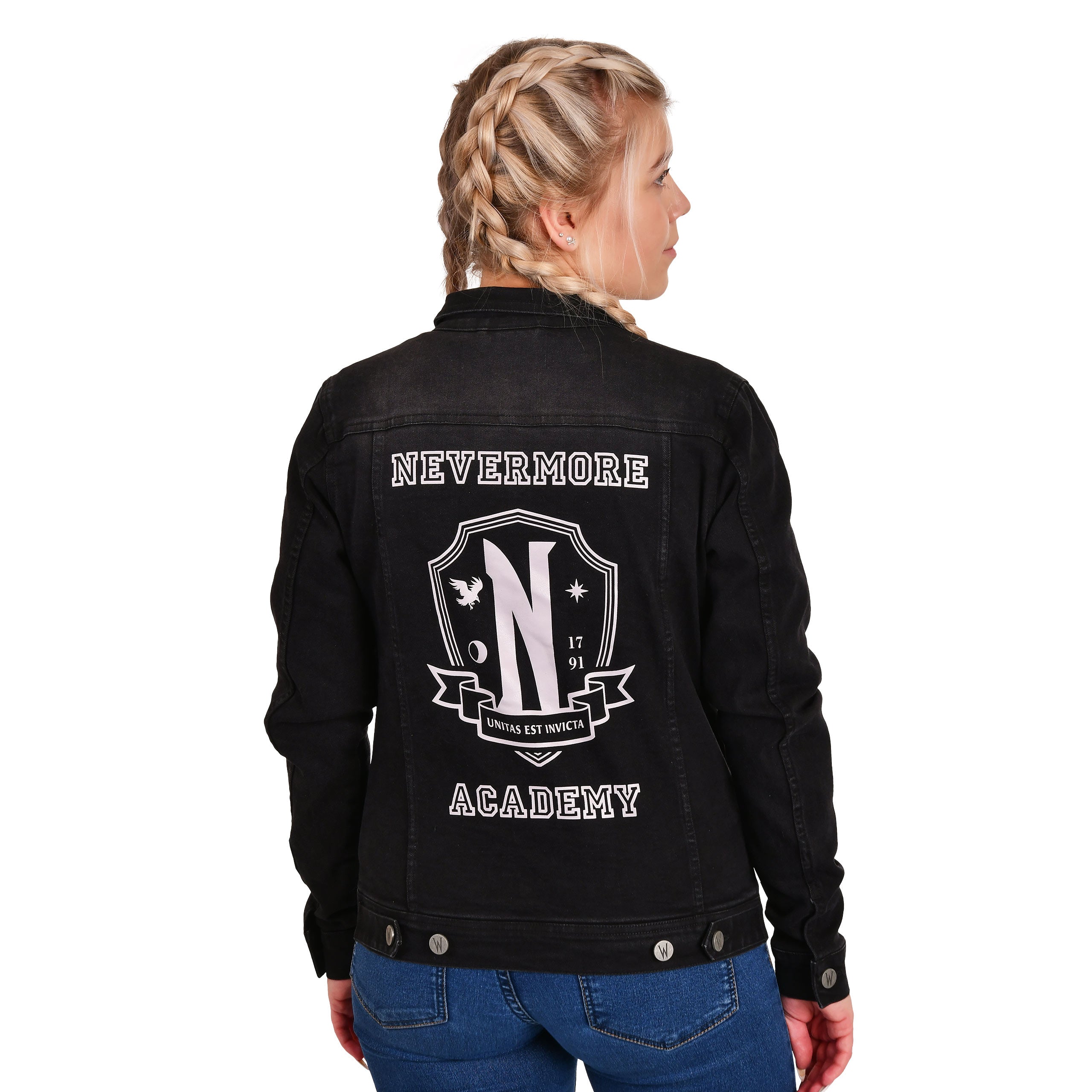 Product image Wednesday - Nevermore Academy Jeans Jacket Black