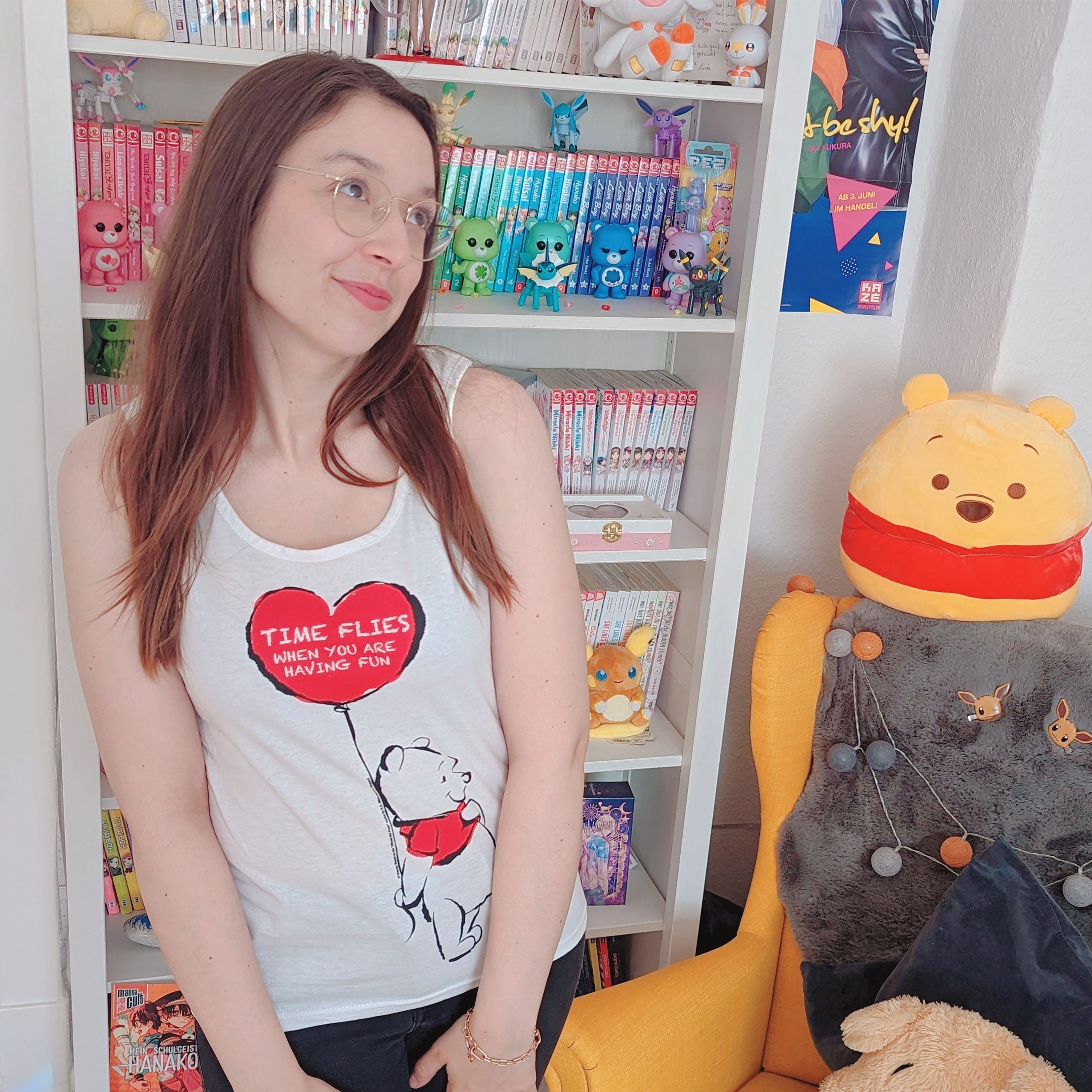 Product image Winnie the Pooh - Time Flies Women's Tank Top White