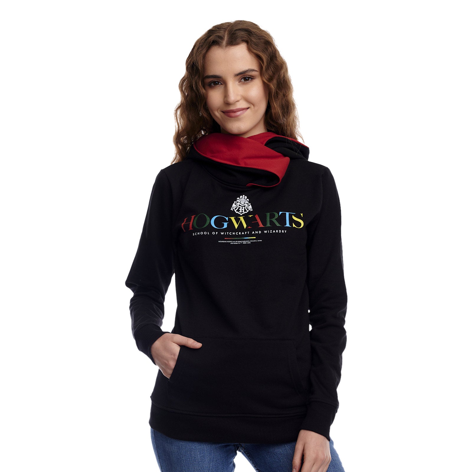 Product image Hogwarts Hoodie with Shawl Collar Black - Harry Potter