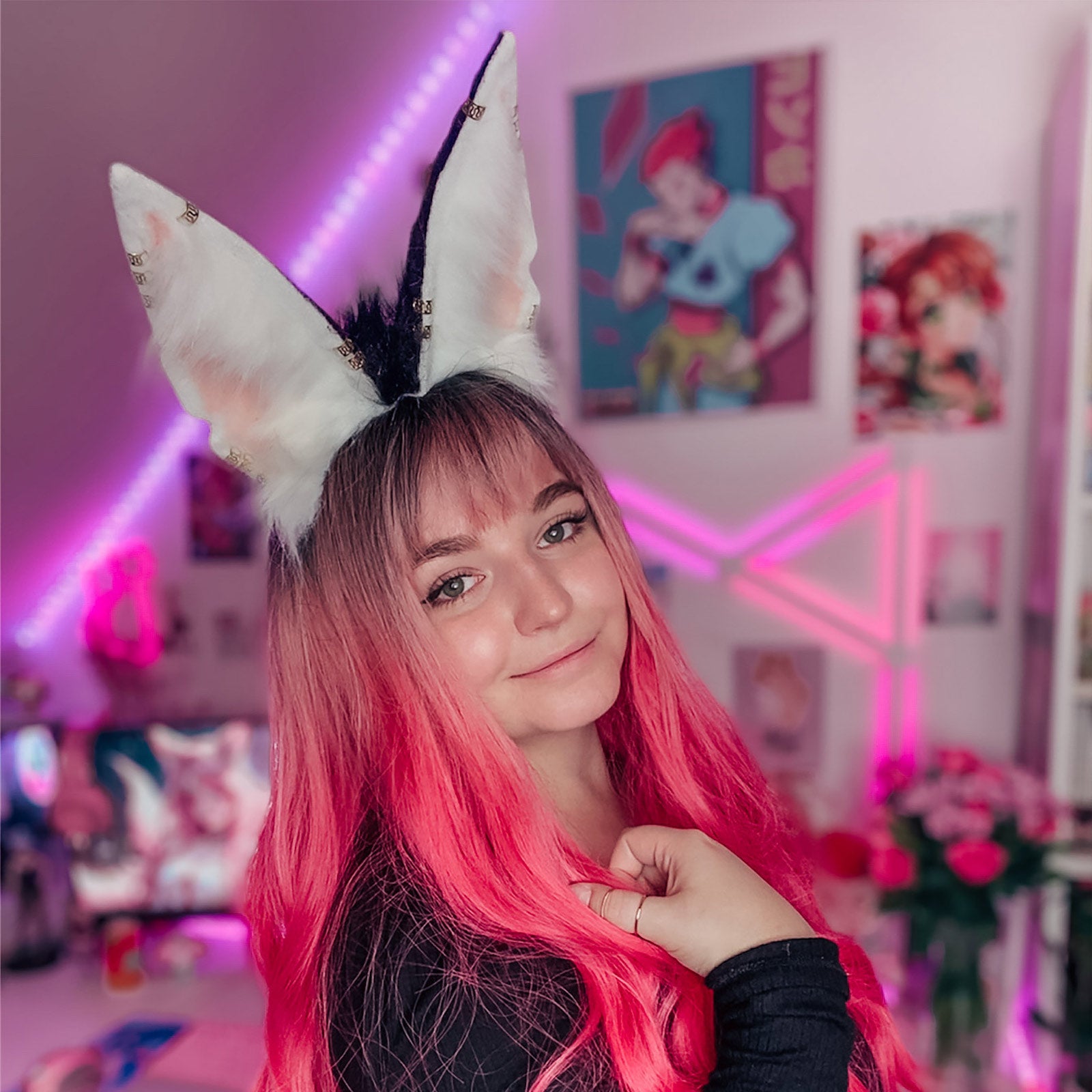 Product image Kitsune Ears black-white