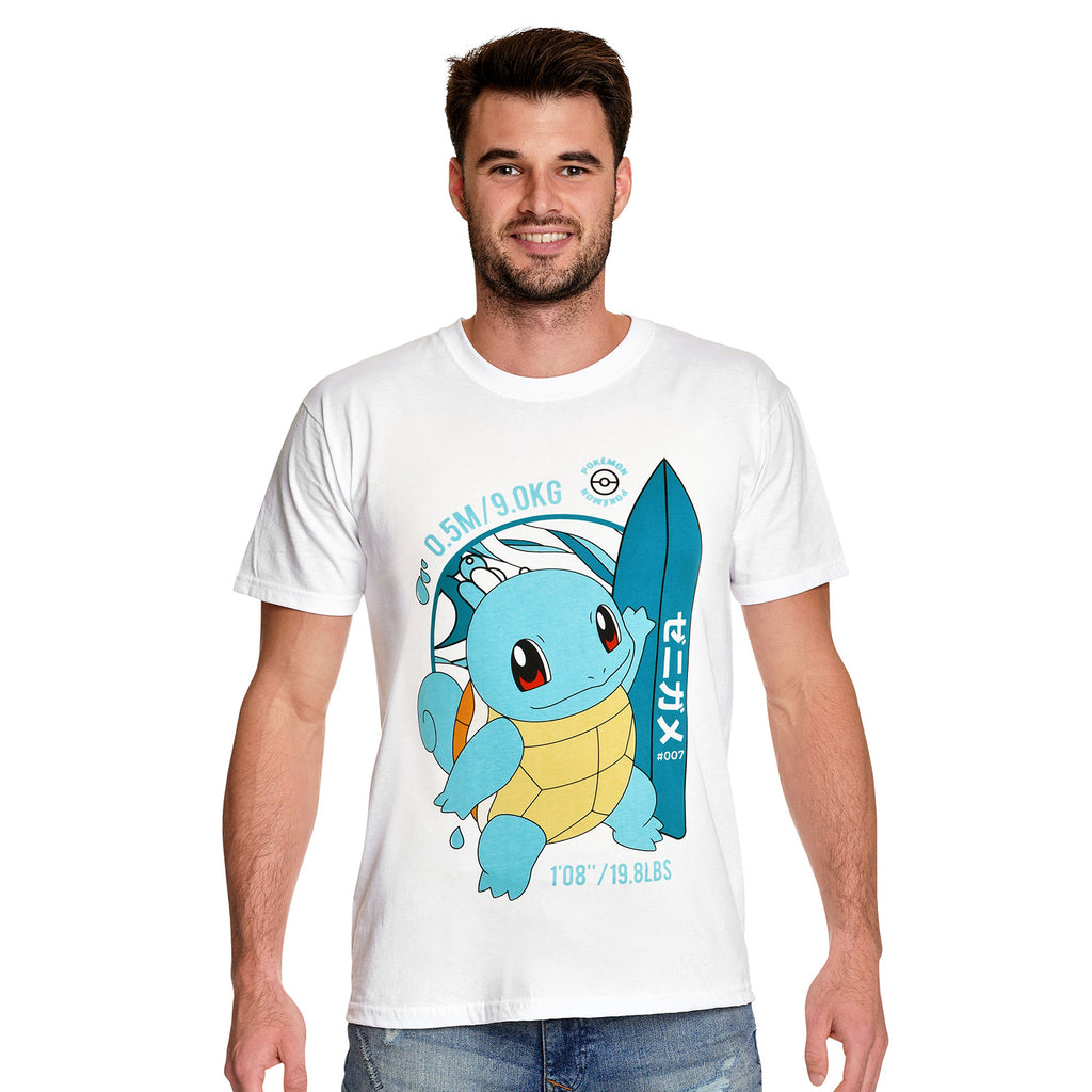 Product image Pokemon - Squirtle Surfer T-Shirt white