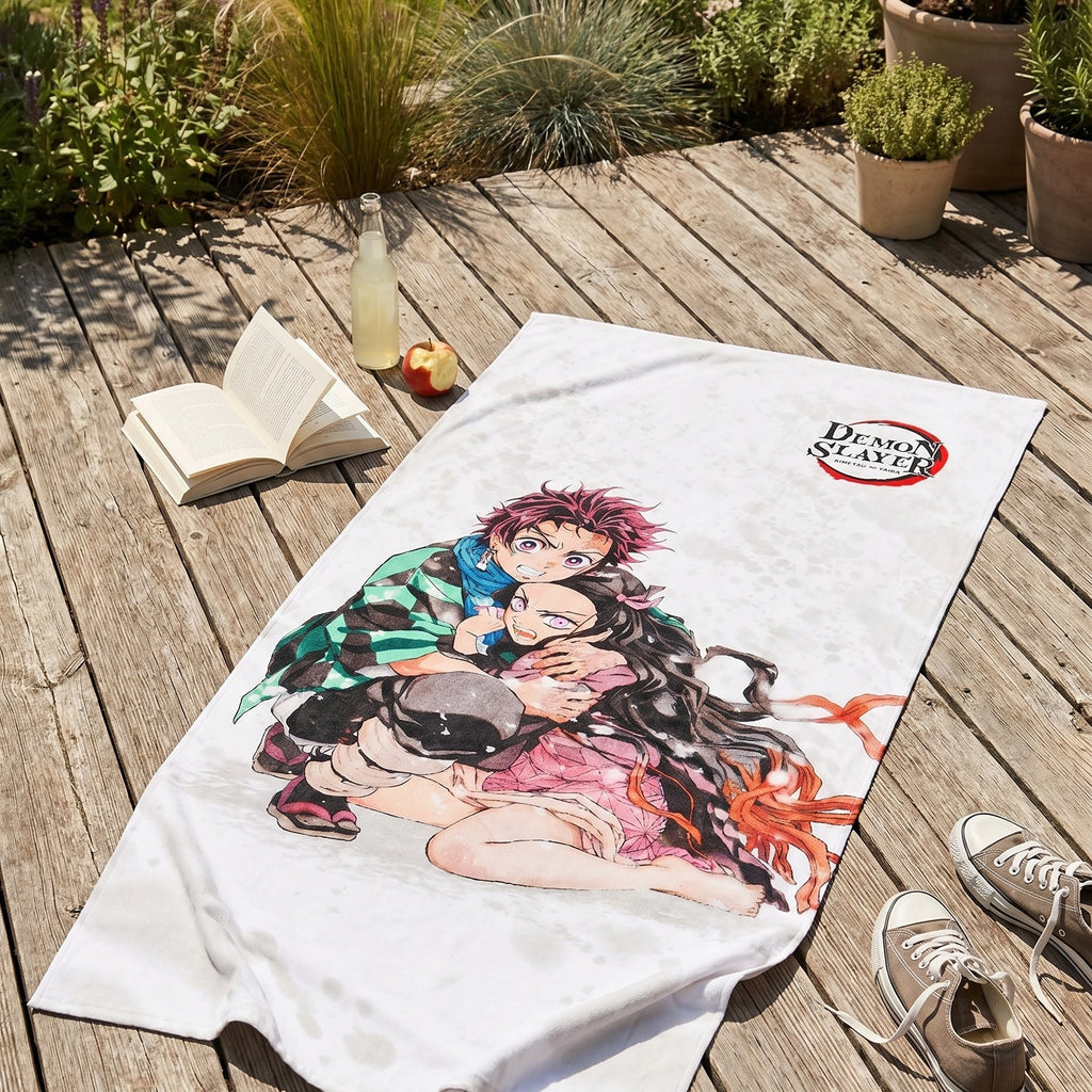 Product image Demon Slayer - Nezuko and Tanjiro Kamado Beach Towel