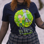 Product image Rick and Morty - Portal T-Shirt blue