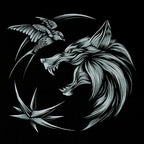 Product image Witcher - Wolf Medallion T-Shirt black