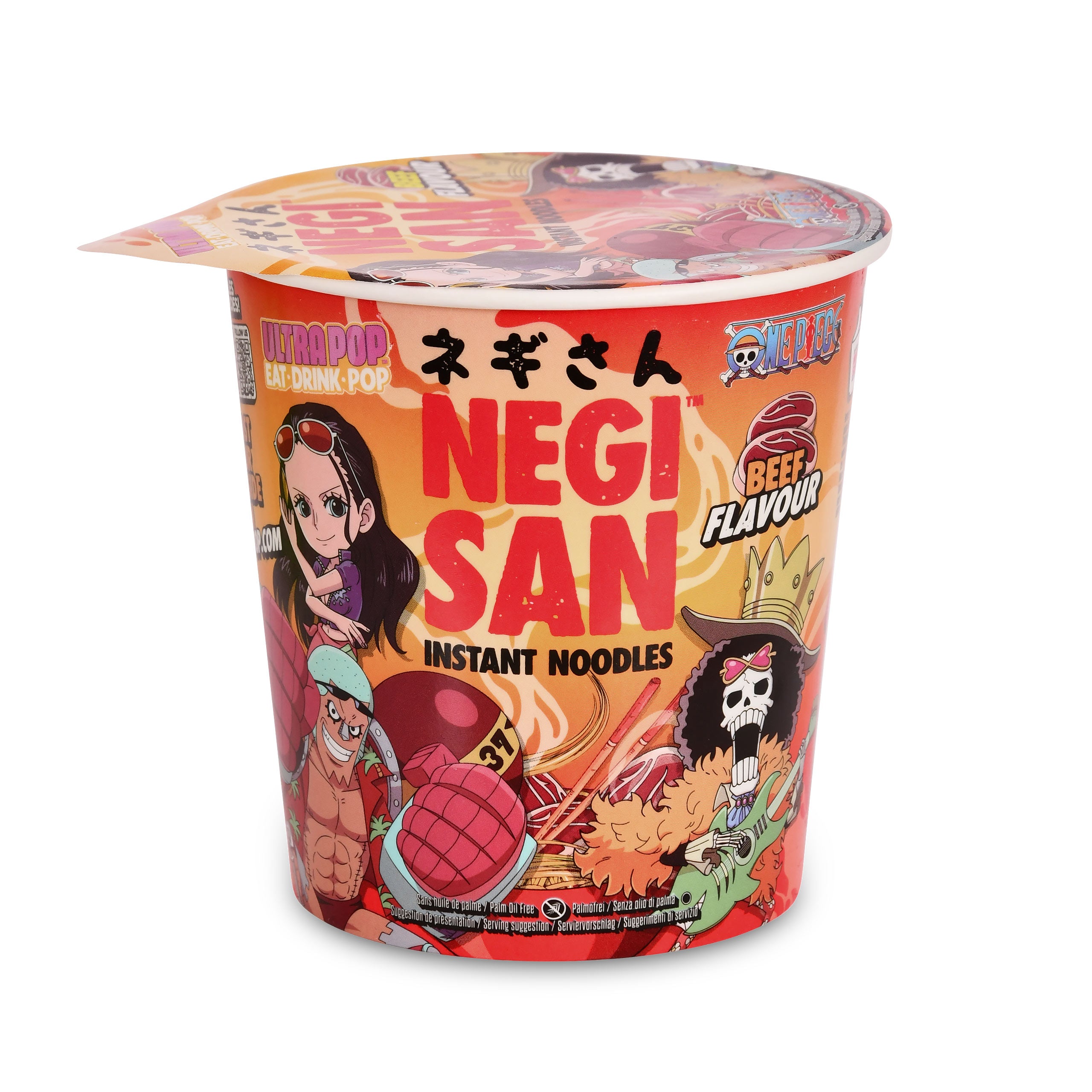 Product image One Piece Ramen - Robin, Franky and Brook Beef Instant Noodles