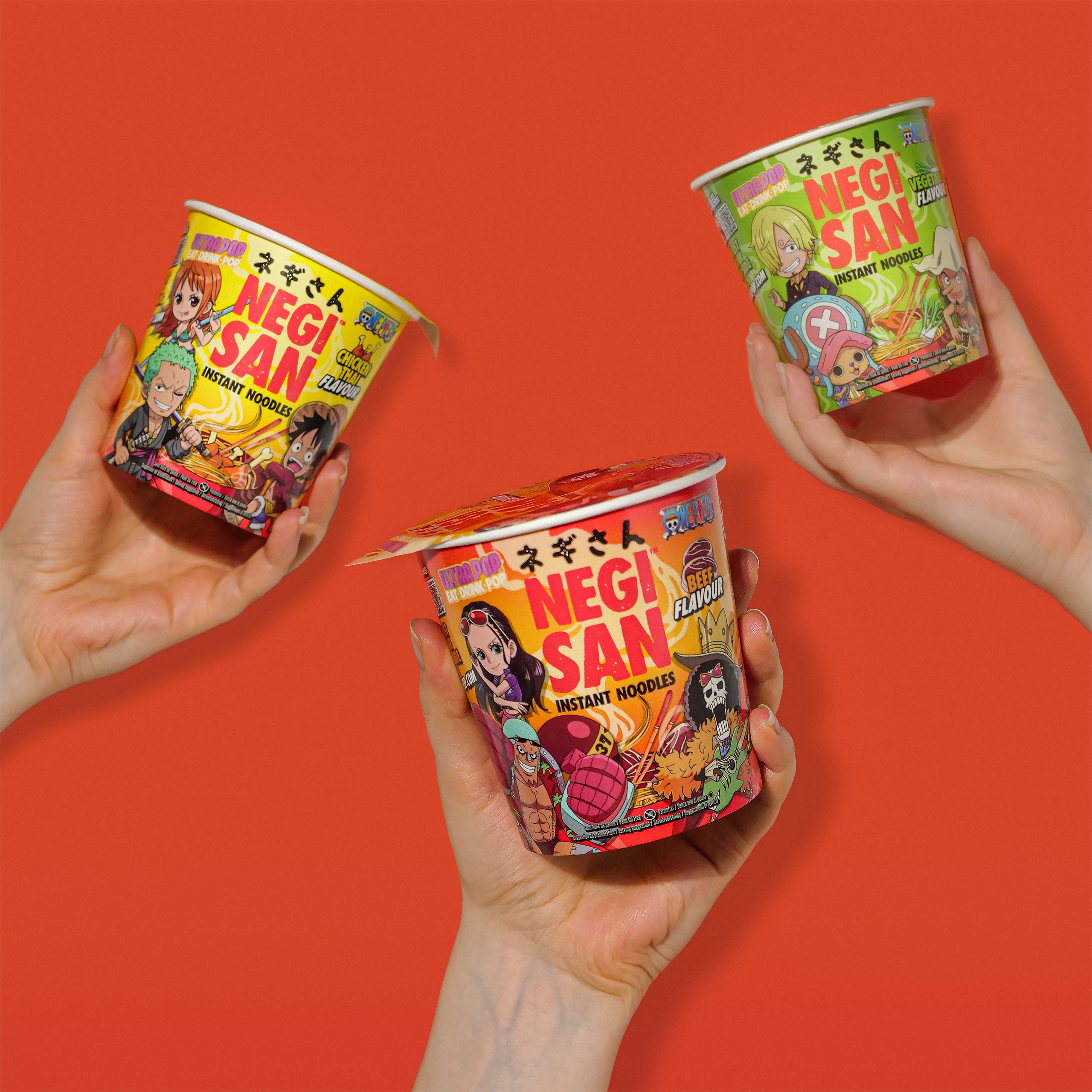 Product image One Piece Ramen - Robin, Franky and Brook Beef Instant Noodles