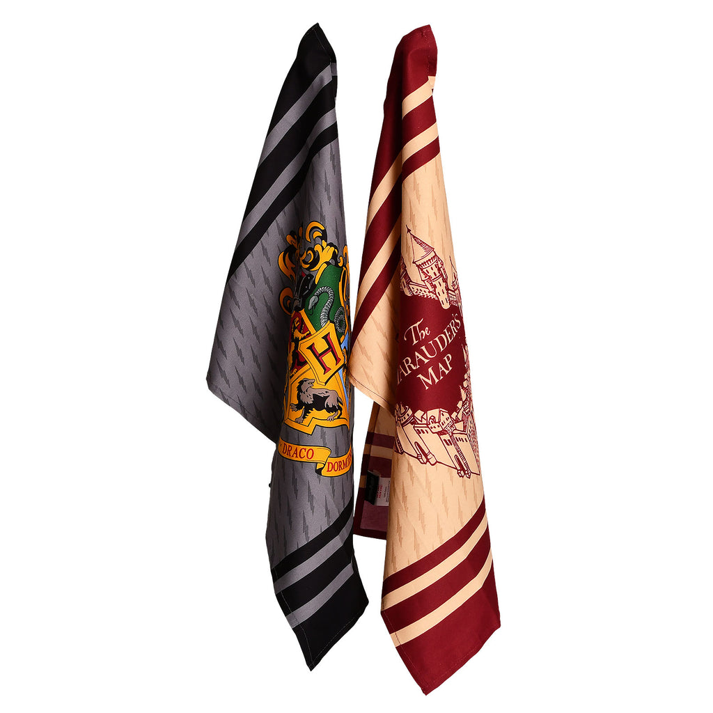 Product image Hogwarts and Marauder's Map Dish Towel Set - Harry Potter