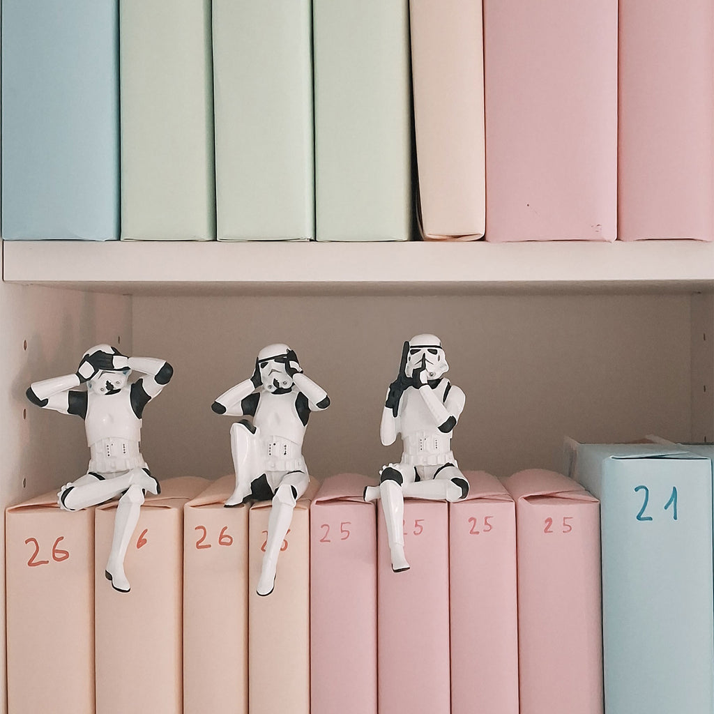 Product image Original Stormtrooper Don't See Hear Speak Figure Set Sitting