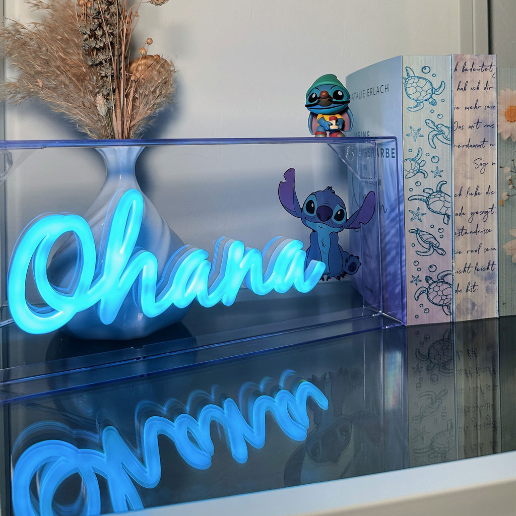 Product image Stitch Ohana Neon Lamp - Lilo & Stitch