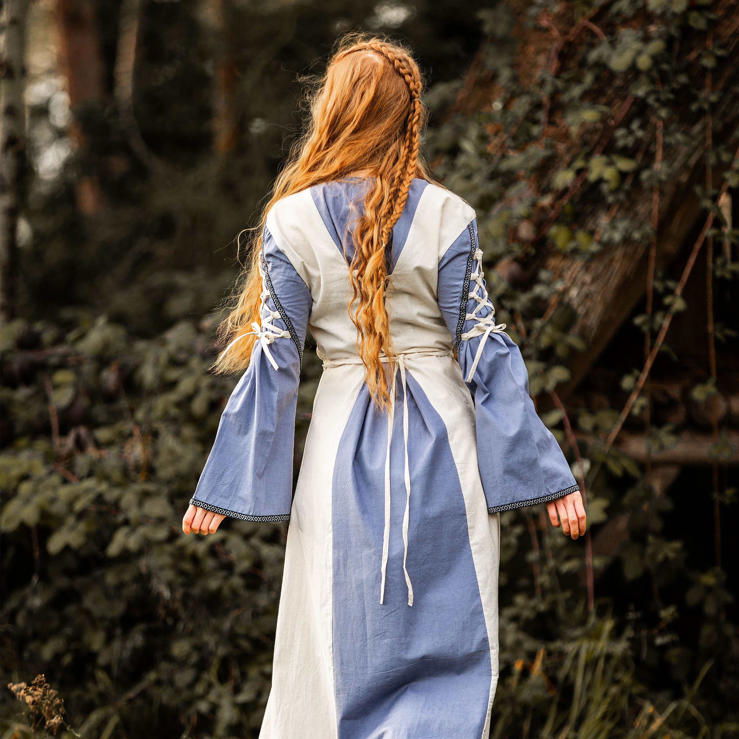 Product image Medieval Dress with Lacing blue-natural