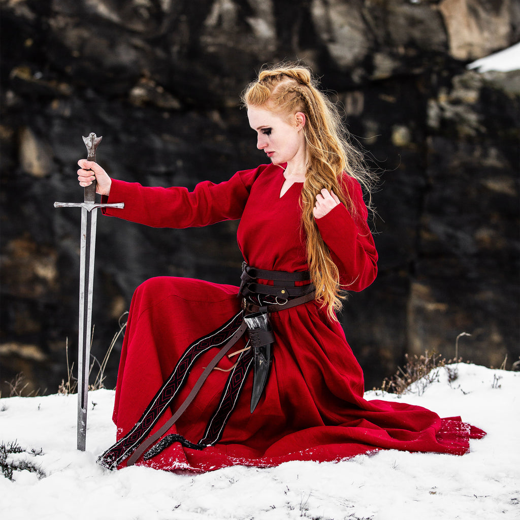 Product image Medieval Dress Linen Red