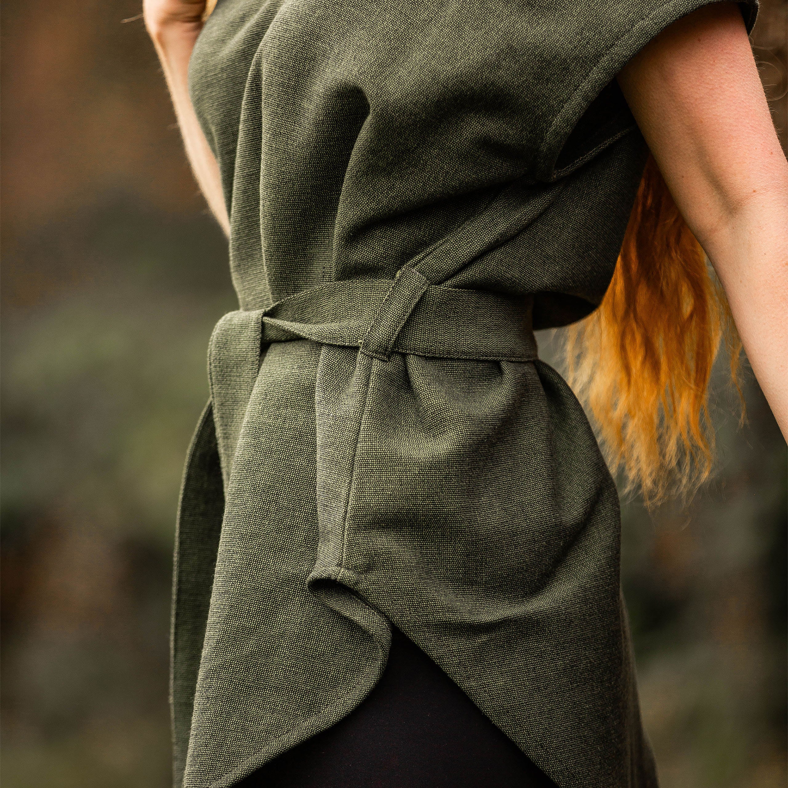 Product image Medieval Tunic Short Sleeve with Belt Green