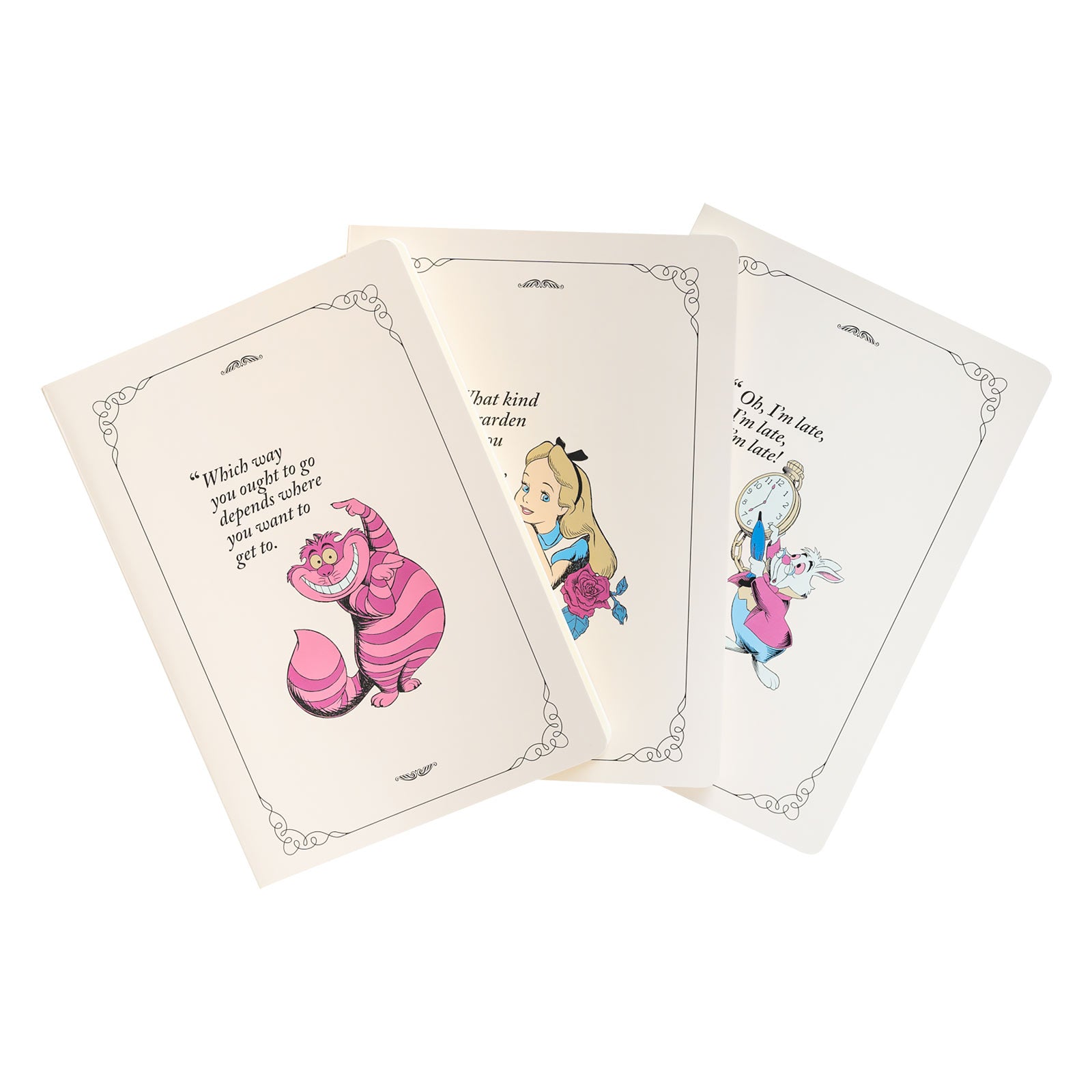 Product image Alice in Wonderland - Set of 3 Notebooks