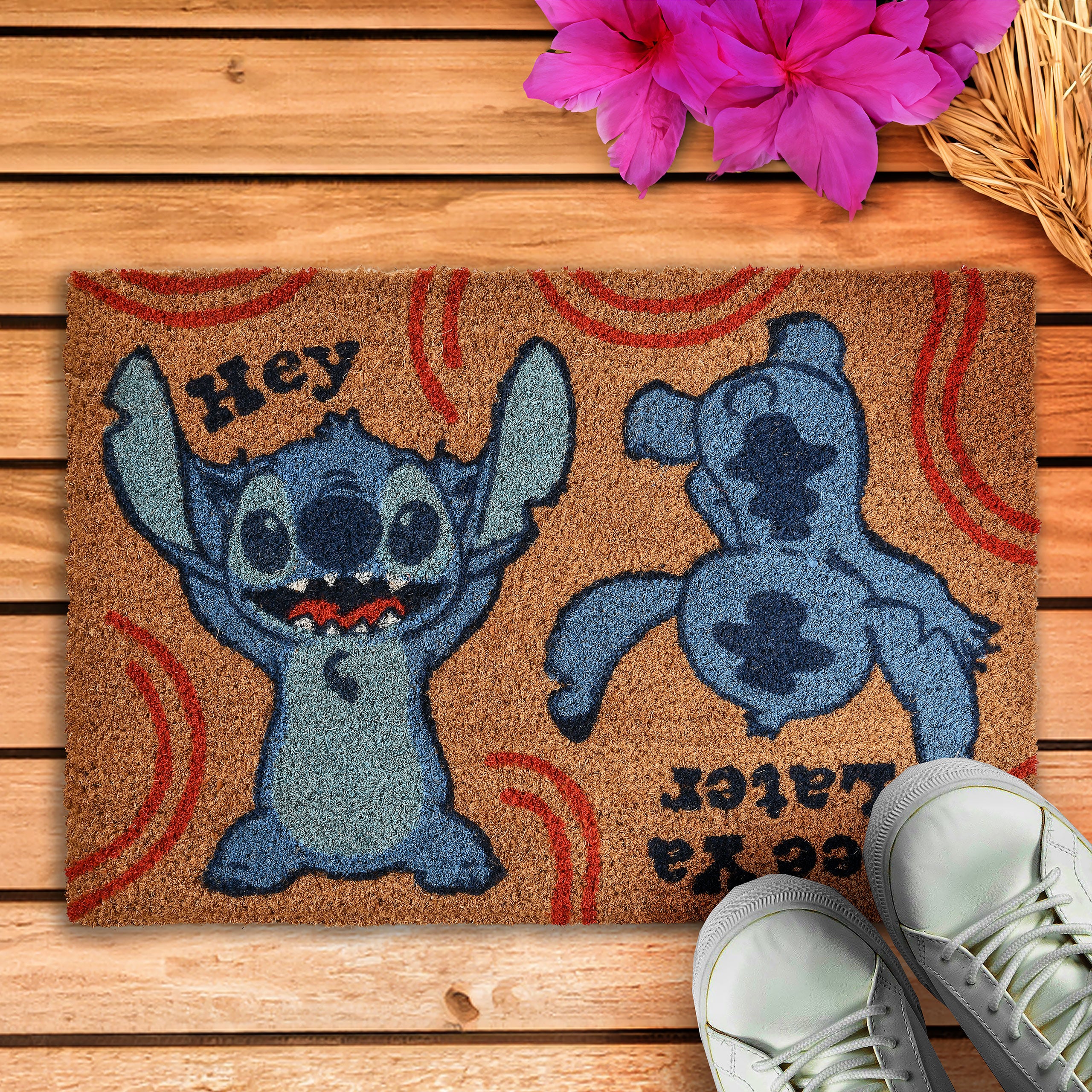 Product image Stitch Hey See Ya Later Doormat - Lilo & Stitch