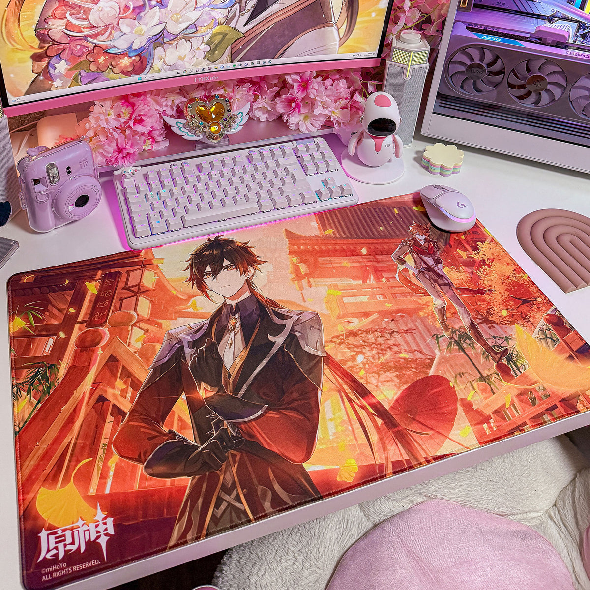Product image Genshin Impact - Devil Mission The Approaching Star - Zhongli and Tartaglia Mousepad