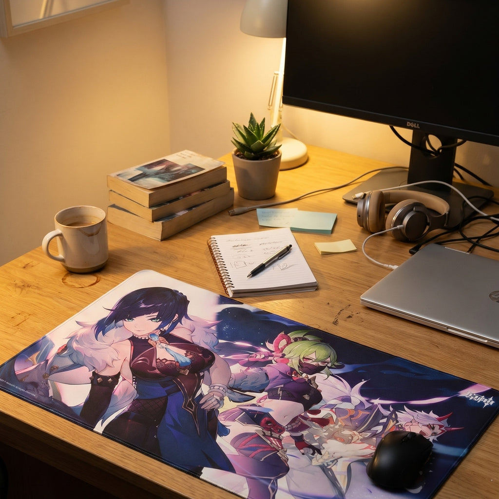 Product image Genshin Impact - Yelan, Kuki Shinobu & Arataki Itto Mousepad
