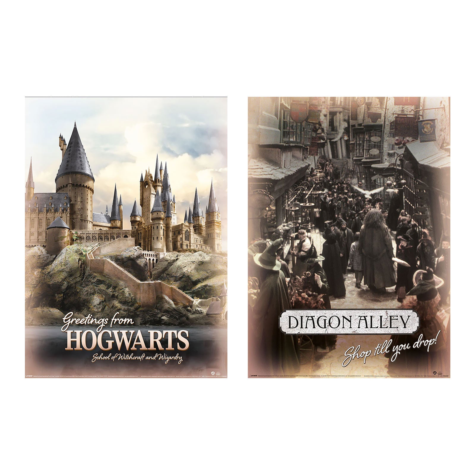 Product image Harry Potter - Hogwarts & Diagon Alley Poster 2 Set
