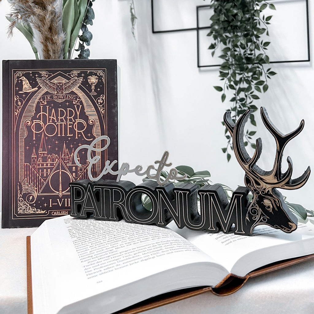 Product image Expecto Patronum Wooden Sign Decoration - Harry Potter