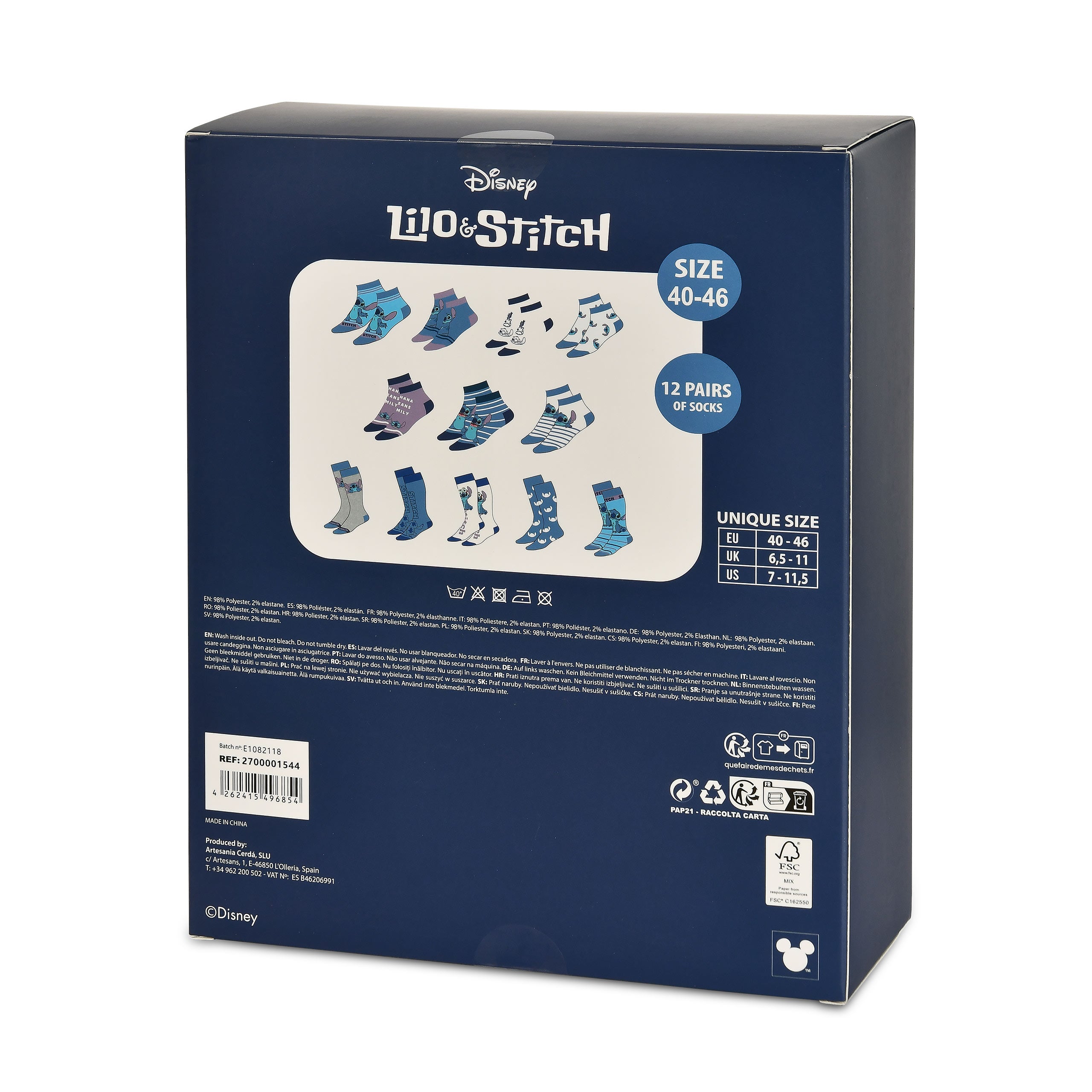 Product image Stitch Socks Advent Calendar - Lilo & Stitch